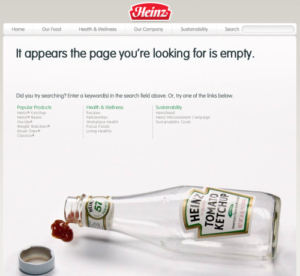 Heinz 404 Error page