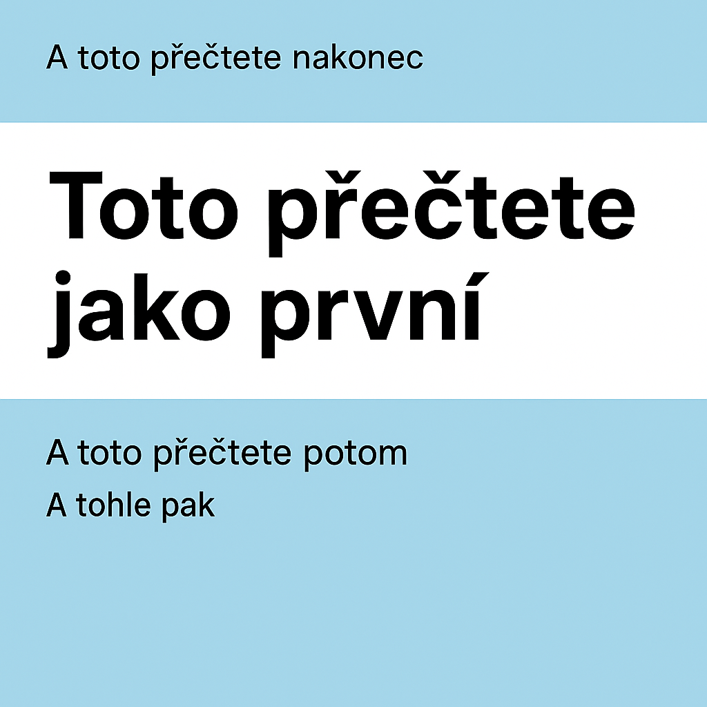 Jak lidé čtou na internetu
